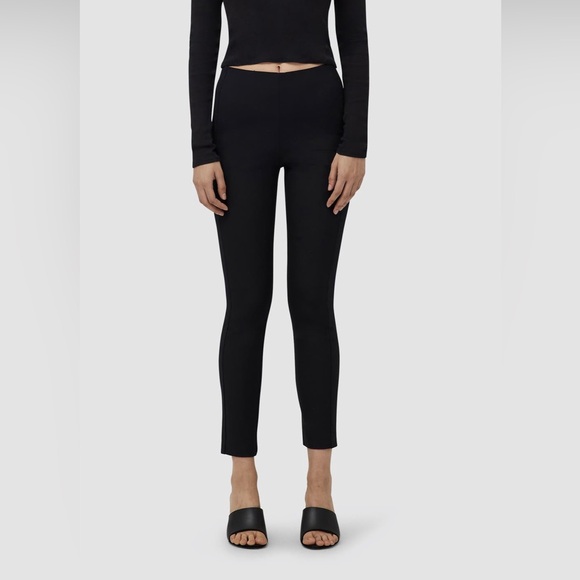Rag & Bone Womens Simone Slim Ankle Pants in Black Size 2 - Picture 1 of 4